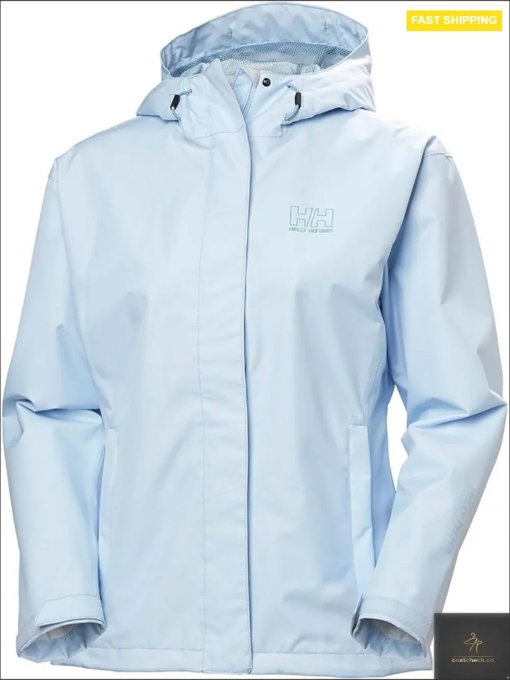 Waterproof Rain Jacket with Adjustable Cuffs Machine Washable Regular Fit - Picture 1 of 7